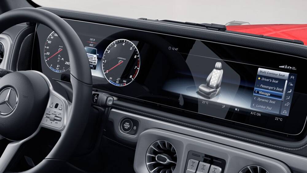 مرسڈیز بینز جی کلاس 2025 Interior Information Cluster 